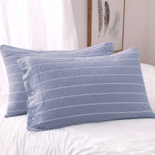 Custom Fancy Sofa Printed Cotton Stripe Pillow Cover Decorative Throw Pillow Case